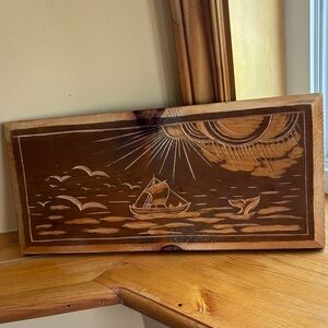 50% off Wooden Nautical Wall Art 8”x16”